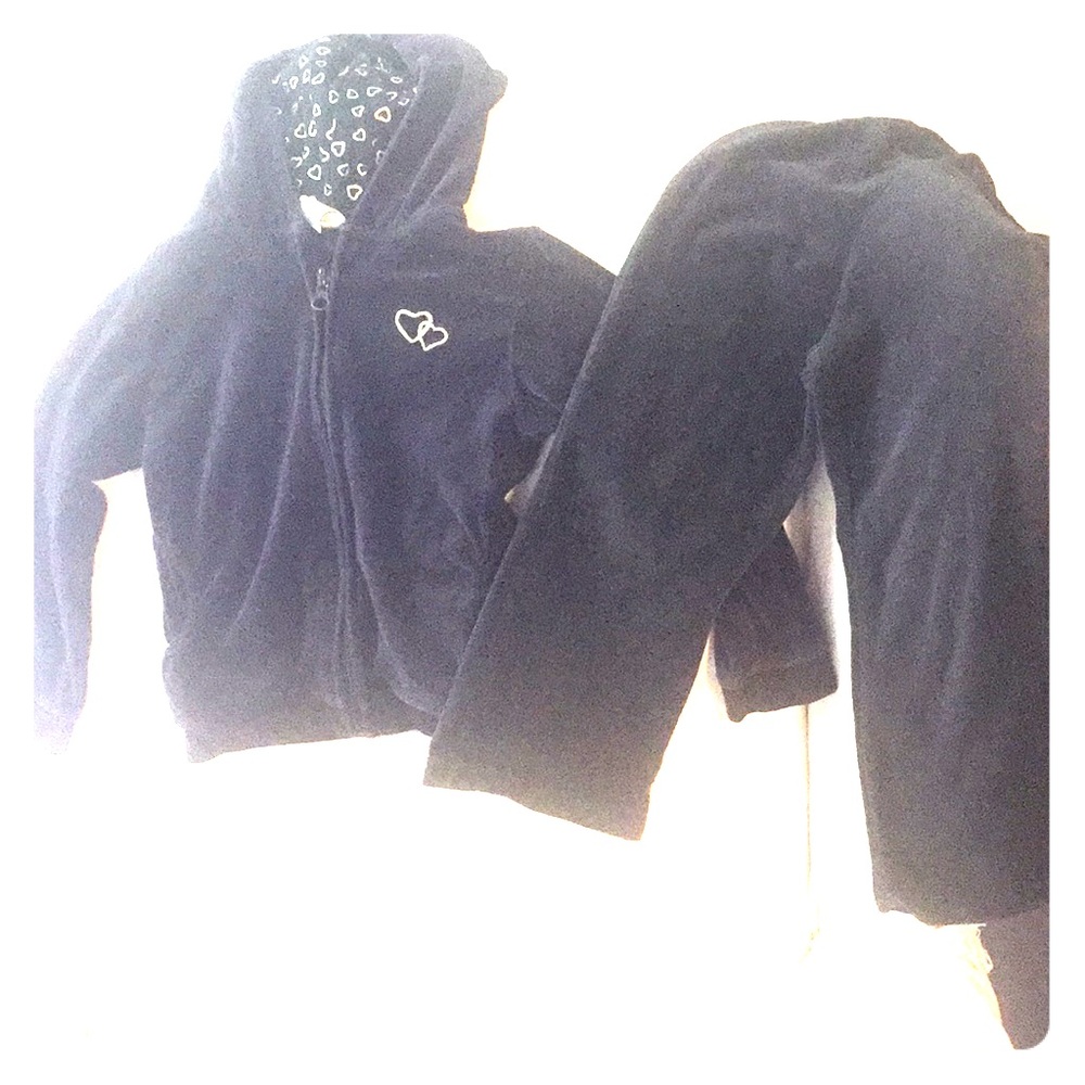 Little girls track velour track suit!